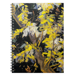 Blossoming Acacia Branches (1890) Van Gogh spiral Notebook