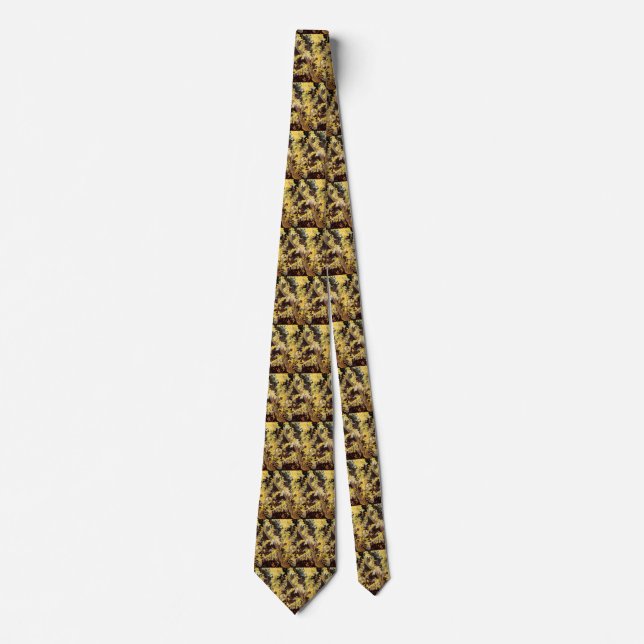 Blossoming Acacia Branches by Vincent van Gogh Tie (Front)