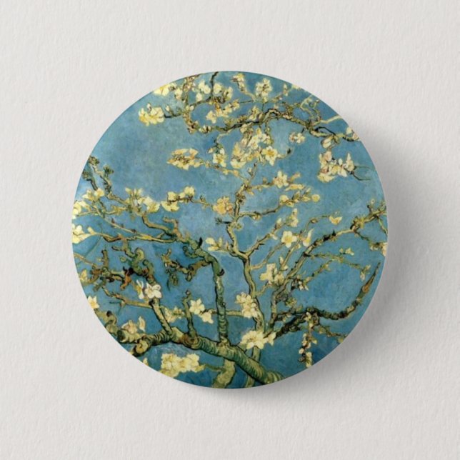 Blossoming Almond Tree by Van Gogh 2 Inch Round Button (Front)