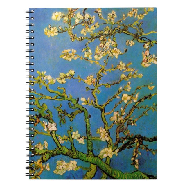Blossoming Almond Tree by Van Gogh, Fine Art Notebook (Front)