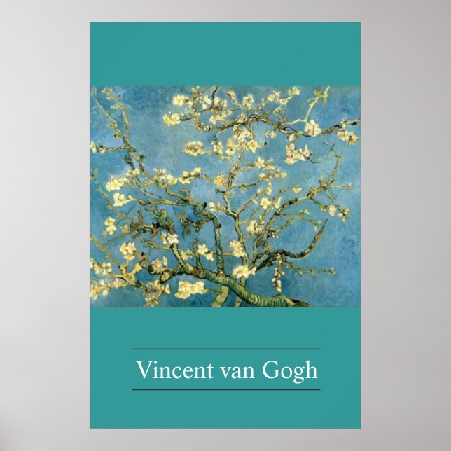 Blossoming Almond Tree by van Gogh Poster Print (Front)