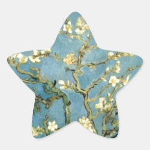 Blossoming Almond Tree by Van Gogh Star Sticker