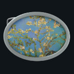 Blossoming Almond Tree by Vincent van Gogh Belt Buckle<br><div class="desc">Blossoming Almond Tree by Vincent van Gogh is a vintage fine art post impressionism still life floral painting featuring blooming flowers on the branches of an almond tree in a garden. The blue sky is in the background. About the artist: Vincent Willem van Gogh (1853 -1890) was one of the...</div>