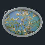 Blossoming Almond Tree by Vincent van Gogh Belt Buckle<br><div class="desc">Blossoming Almond Tree by Vincent van Gogh is a vintage fine art post impressionism still life floral painting featuring blooming flowers on the branches of an almond tree in a garden. The blue sky is in the background. About the artist: Vincent Willem van Gogh (1853 -1890) was one of the...</div>