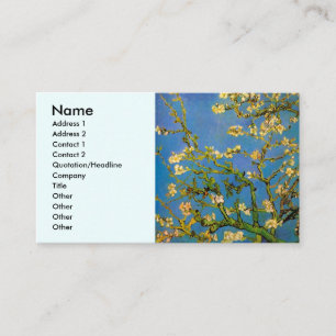 Blossoming Almond Tree by Vincent van Gogh Business Card