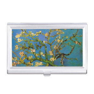 Blossoming Almond Tree by Vincent van Gogh Business Card Holder