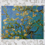Blossoming Almond Tree by Vincent van Gogh Jigsaw Puzzle<br><div class="desc">Blossoming Almond Tree by Vincent van Gogh is a vintage fine art post impressionism still life floral painting featuring blooming flowers on the branches of an almond tree in a garden. The blue sky is in the background. About the artist: Vincent Willem van Gogh (1853 -1890) was one of the...</div>