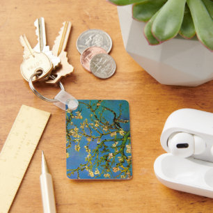 Blossoming Almond Tree by Vincent van Gogh Keychain