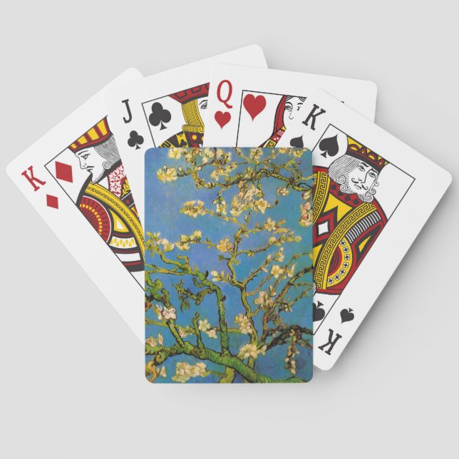 Blossoming Almond Tree by Vincent van Gogh Playing Cards (Back)