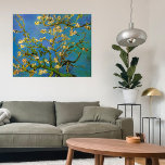 Blossoming Almond Tree by Vincent van Gogh Poster<br><div class="desc">Blossoming Almond Tree by Vincent van Gogh is a vintage fine art post impressionism still life floral painting featuring blooming flowers on the branches of an almond tree in a garden. The blue sky is in the background. About the artist: Vincent Willem van Gogh (1853 -1890) was one of the...</div>