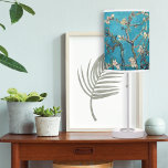 Blossoming Almond Tree Flowers Vincent van Gogh Table Lamp<br><div class="desc">A table lamp with the post-Impressionist oil painting,  Blossoming Almond Tree (1890),  by Vincent van Gogh (1853-1890). Van Gogh found pleasure in painting flowering trees,  this painting depicts white and pink blossoms on tree branches against an aqua sky.</div>