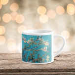 Blossoming Almond Tree Vincent van Gogh Espresso Cup<br><div class="desc">A fine art espresso mug with Vincent van Gogh's, Almond Blossoms (1890), an oil painting from the post-impressionist period with a stunning backdrop of azure blue, perfectly capturing the essence of spring. His meticulous brushstrokes bring to life the intricate details of the blooming almond blossoms, creating a visual symphony of...</div>