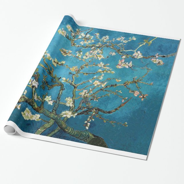 Blossoming Almond Tree, Vincent van Gogh. Wrapping Paper (Unrolled)