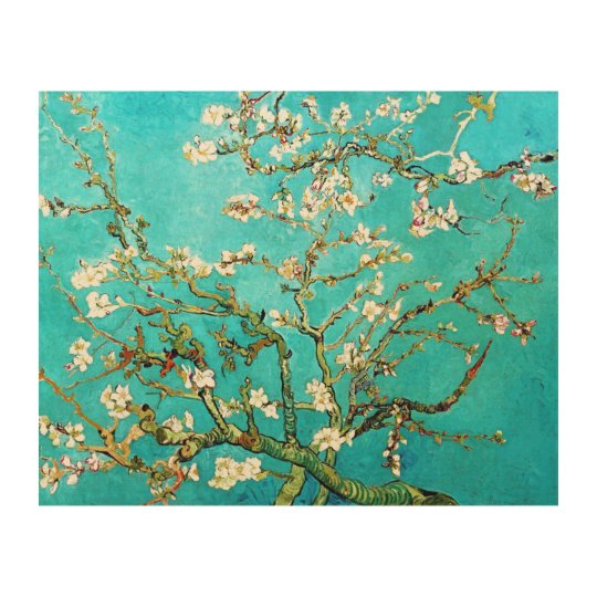 Blossoming Almond Tree Wood Canvas