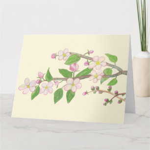 Blossoming Apple Tree Branch  Card