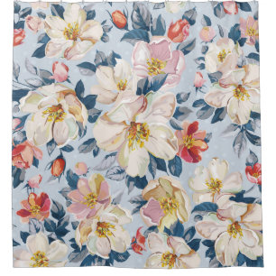 Blossoming apple tree, elegance pattern.