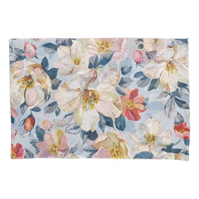Blossoming apple tree, elegance pattern. pillowcase (Front)
