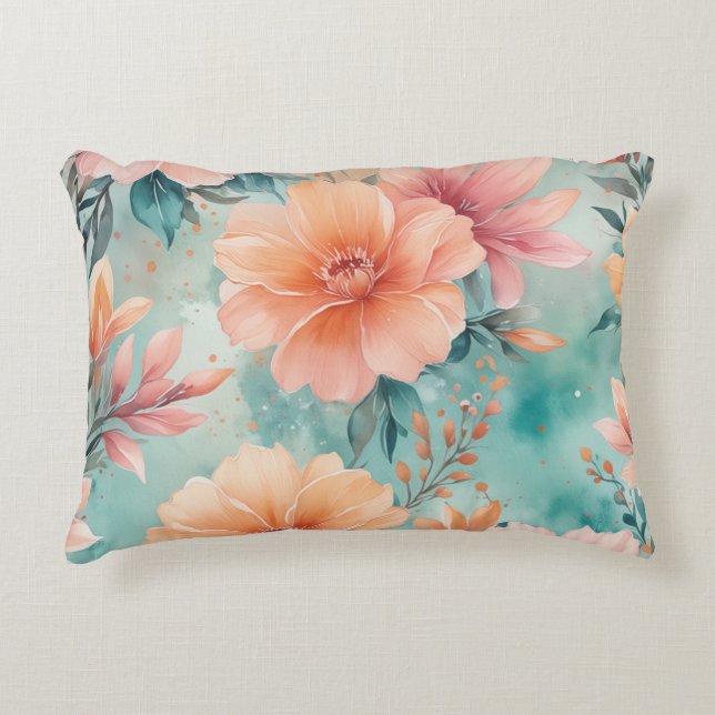 Blossoming Beauty Accent Pillow (Front)