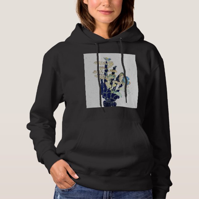 Blossoming Bones #1 - Hand - vertical Hoodie (Front)