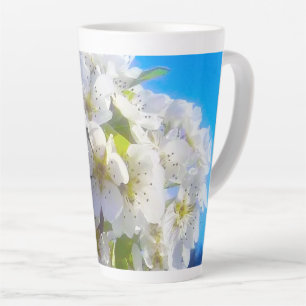  Blossoming branch of a pear  Latte Mug