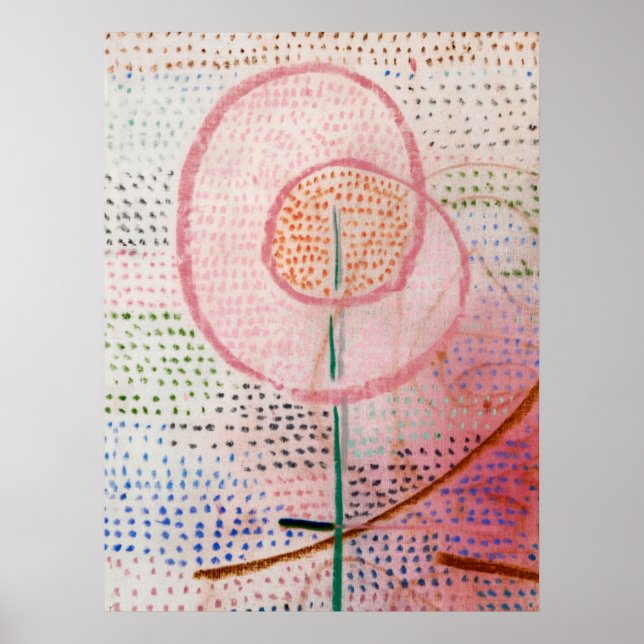 Blossoming by Paul Klee Digitally Restored Poster (Front)