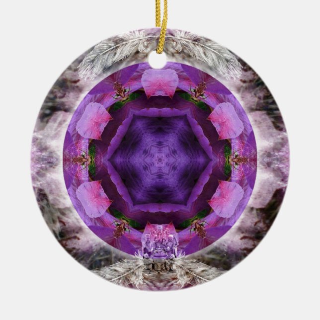 Blossoming Ceramic Ornament (Front)