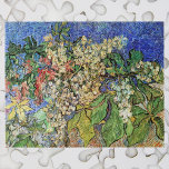 Blossoming Chestnut Branches by Vincent van Gogh Jigsaw Puzzle<br><div class="desc">Blossoming Chestnut Branches by Vincent van Gogh is a vintage fine art post impressionism still life floral painting featuring blooming spring flowers from a chestnut tree branch in the garden or forest. About the artist: Vincent Willem van Gogh (1853 -1890) was one of the most famous Post Impressionist painters of...</div>