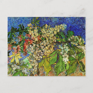 Blossoming Chestnut Branches Van Gogh Fine Art Postcard