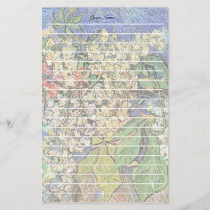 Blossoming Chestnuts Branches, Van Gogh. Stationery