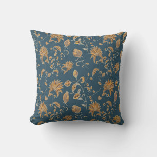 Blossoming Flora patterns Throw Pillow