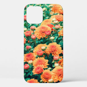 Blossoming flowers in a gardenautumn, background,  iPhone 12 case