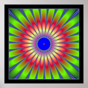 Blossoming Fractal Poster