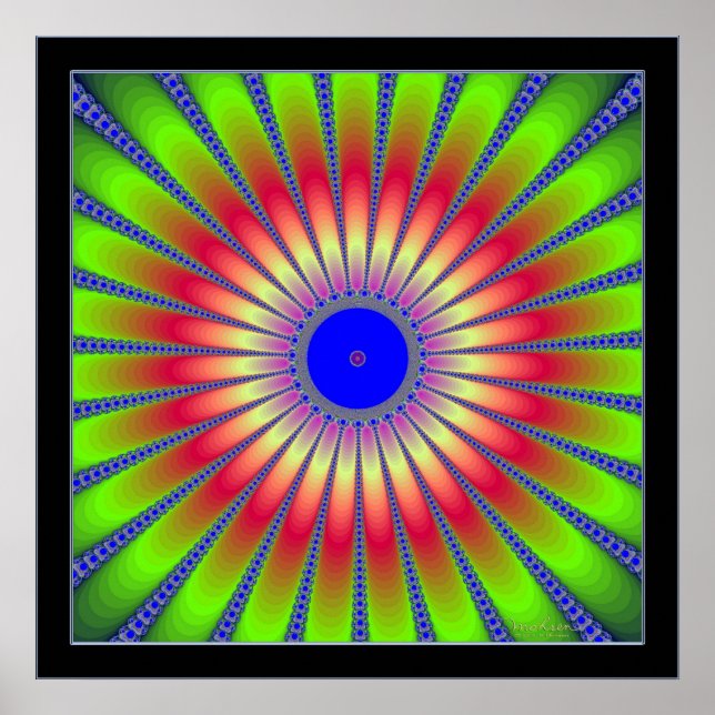 Blossoming Fractal Poster (Front)