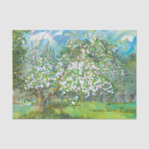 Blossoming garden tissue paper