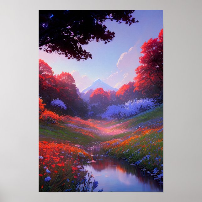 Blossoming Haven in the Forest Poster (Front)