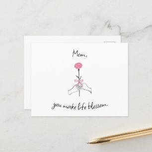Blossoming Love – Mom Postcard