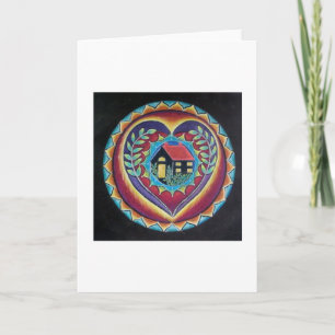 Blossoming Mandala Holiday Card