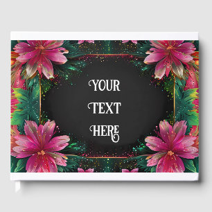 Blossoming Romance: A Full Floral Wedding Theme Guest Book