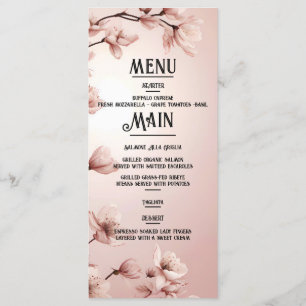 Blossoming Romance: A Full Floral Wedding Theme Menu