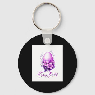 Blossoming rose easter egg t shirt keychain