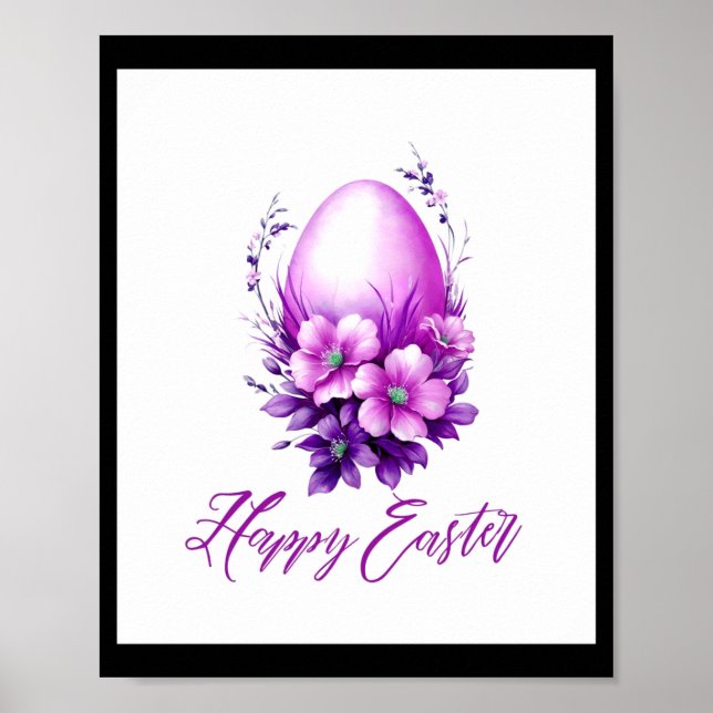 Blossoming rose easter egg t shirt  poster (Front)