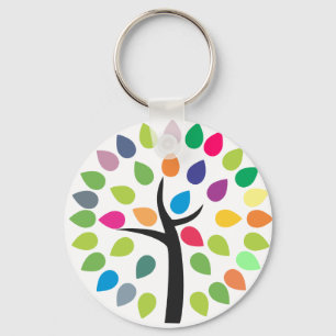Blossoming tree keychain