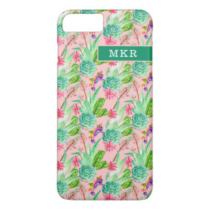Blossoming Watercolor Succulents Pattern Case-Mate iPhone Case