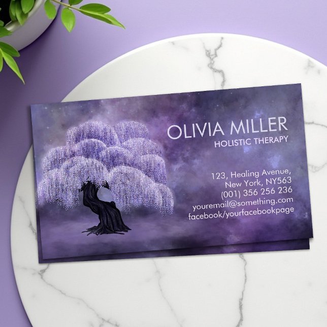 Blossoming Wisteria Tree Business Card (Creator Uploaded)