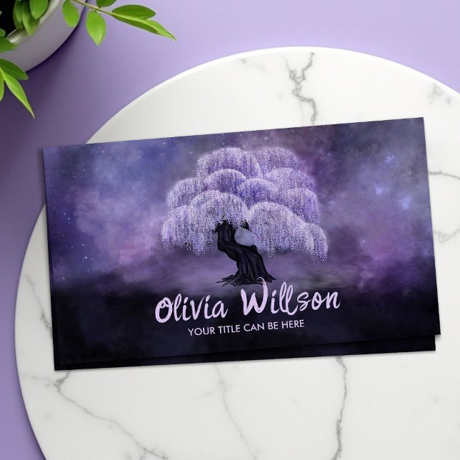 Blossoming Wisteria Tree Business Card (Creator Uploaded)