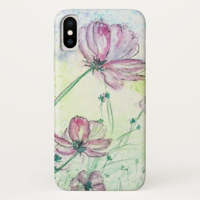 Blossoms and Air iPhone x Case (Back)