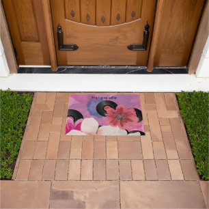 Blossoms and Vinyl  Doormat