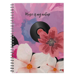 Blossoms and Vinyl Notebook