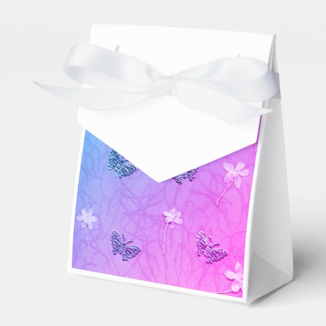 Blossoms & Butterflies Favor Box (Front Side)