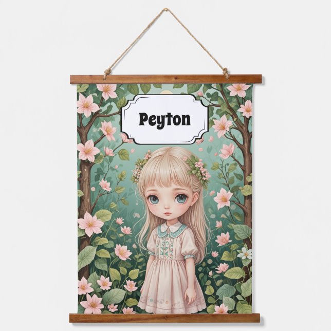 Blossom's Embrace Personalized Hanging Tapestry (Front)